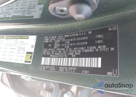 2023 Toyota Corolla Cross Xle z USA, uszkodzony, nr VIN 7MUDAAAG1PV051102